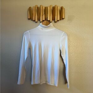 Everlane White Pima Cotton Turtleneck sz med